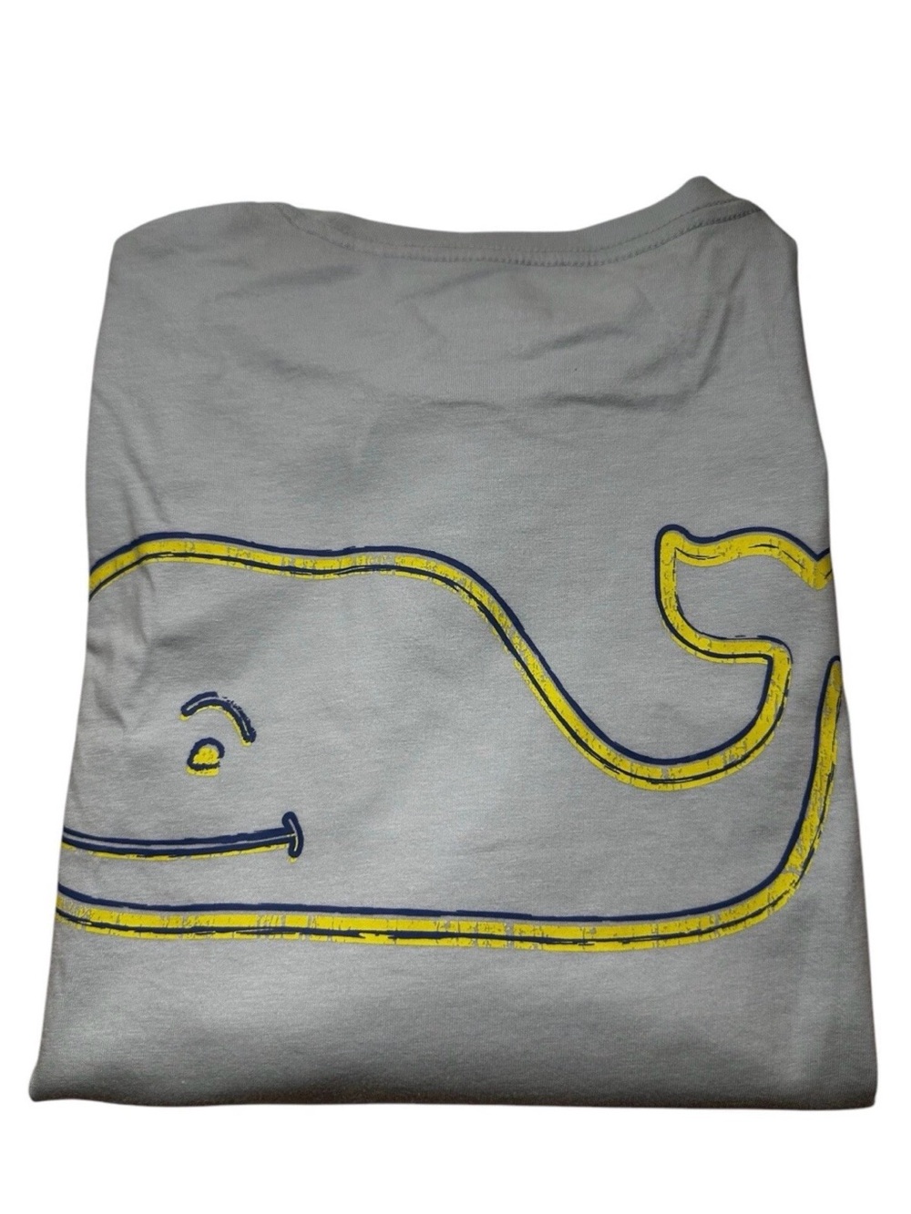 VINEYARD VINES MEN'S VINTAGE WHALE LONG SLEEVE POCKET TEE.SZ.L.NWT